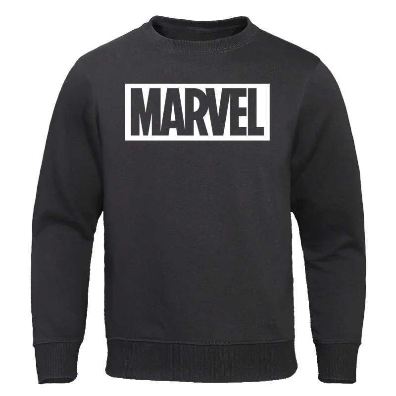 Мужские толстовки Весна Осень Толстовка Мода Marvel принт мужские хлопковые толстовки повседневные мужские пуловеры с круглым вырезом уличная одежда топы