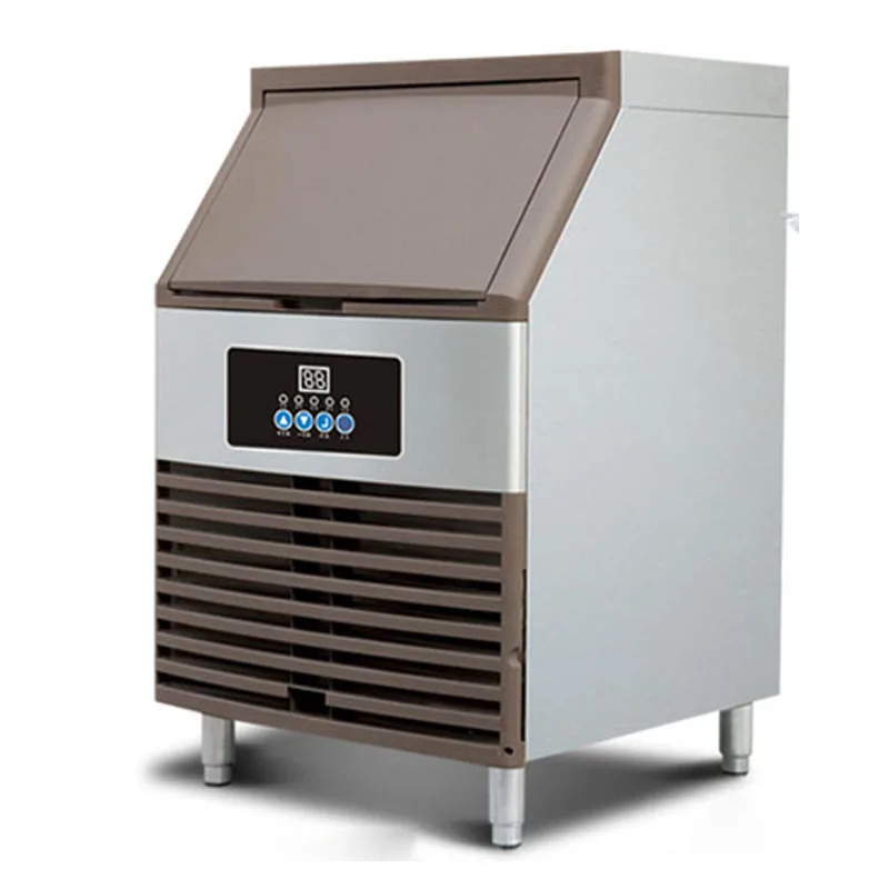 

150kg/24H ICE MAKERS Ice making machine Milk Tea room/small bar/Coffee shop fully automatic large ice cube machine