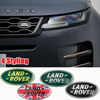 

85x43mm Ellipse Metal Sticker Car Styling Grille Logo Badge Trunk Sticker for Land Rover Range Rover Discovery 4 Freelander