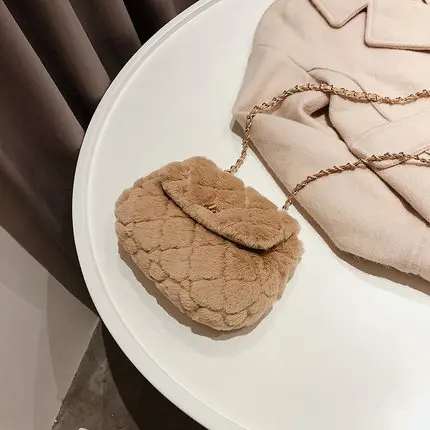 Маленькая сумка, женская сумка, новинка, модная осенняя и зимняя шерстяная сумка-мессенджер, женская сумка - Цвет: Хаки