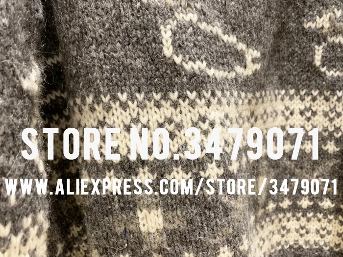 Ladies Duck Pattern V-neck Turtleneck Knit Autumn Winter High Quality Cashmere Wool Blend Casual Women's Loose Sweater