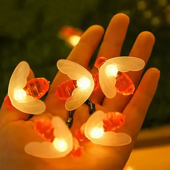 

LED String light Solar Small Bee Light String Garland Home Christmas Wedding Party Decoration Powered by Battery batter USB