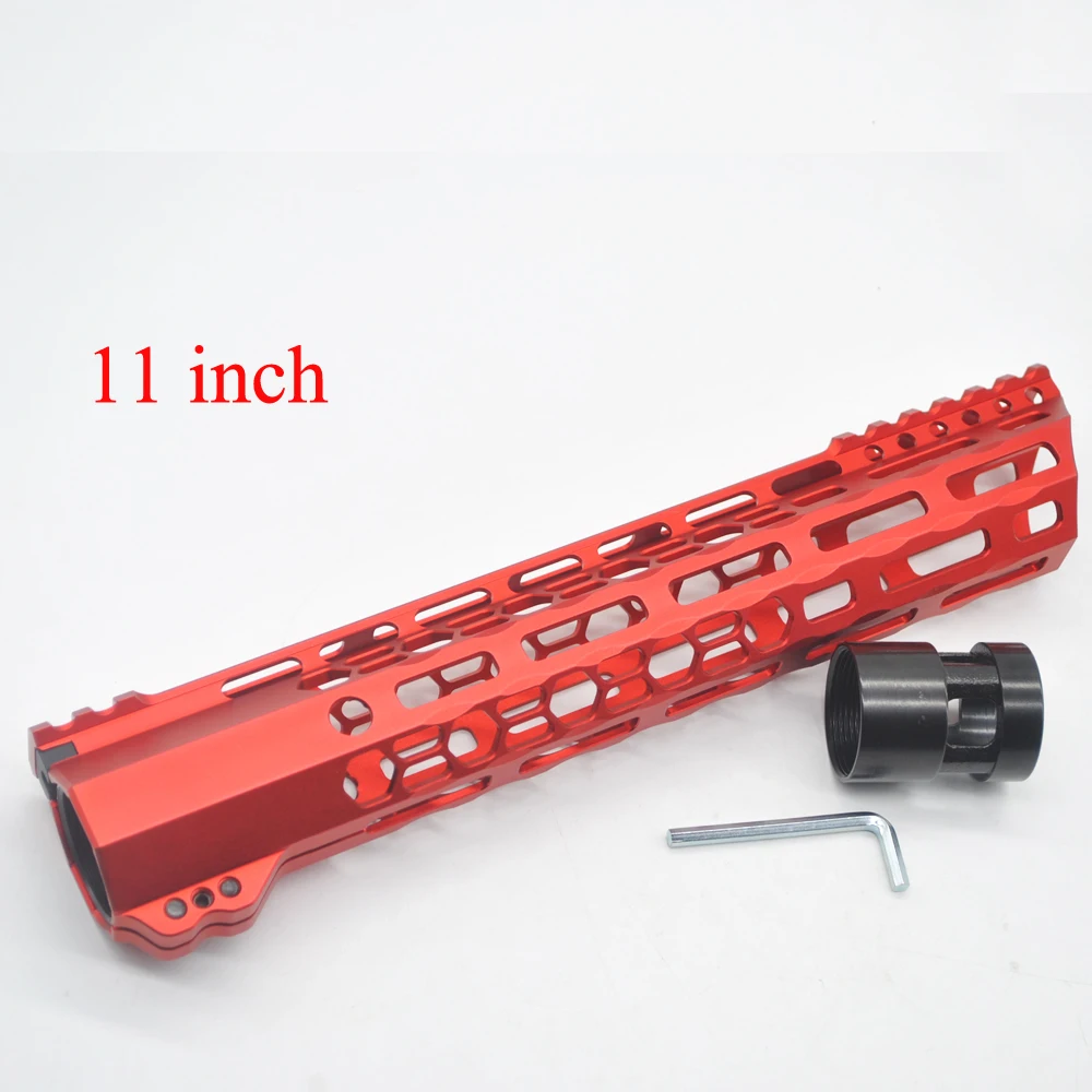 Aplus в китайском стиле; красный цвет Anodized_Unique Сверхлегкий M-lok зажима защита для рук реечное трубчатое цевье крепление Системы 7/9/10/11/12/13,5/15/17''inch