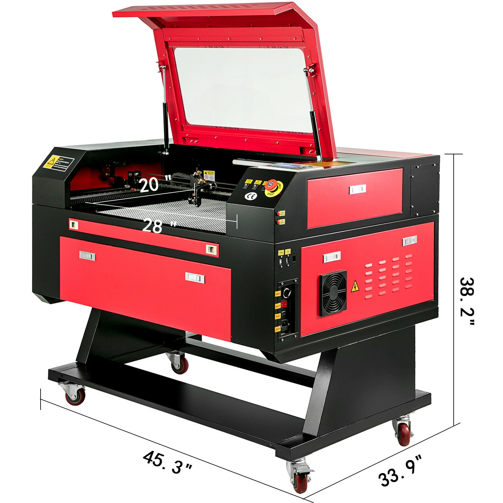 VEVOR 60W Laser Engraving Cutting Machine 700500mm Ruida Panel Laser