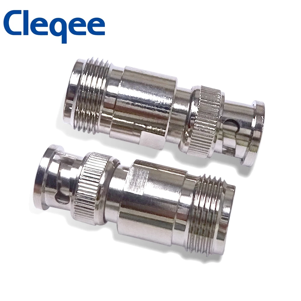 Cleqee 1PC BNC Male Plug to N Type Female Jack RF Coax Connector Antenna Radio Adapter Straight Type C20070