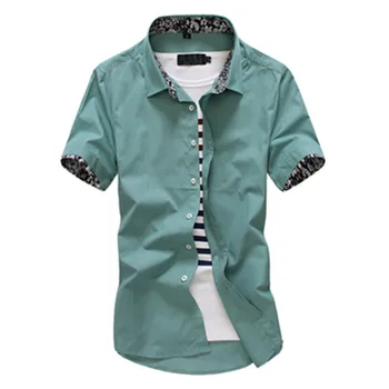Men's Short Sleeves Double Top Shirts