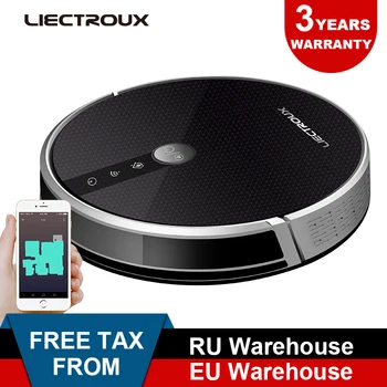 

2021 Hot LIECTROUX Robot Vacuum Cleaner C30B, 3000Pa Suction,Map Navigation,withMemory, WiFi App,Electric Water Tank,Brush Motor