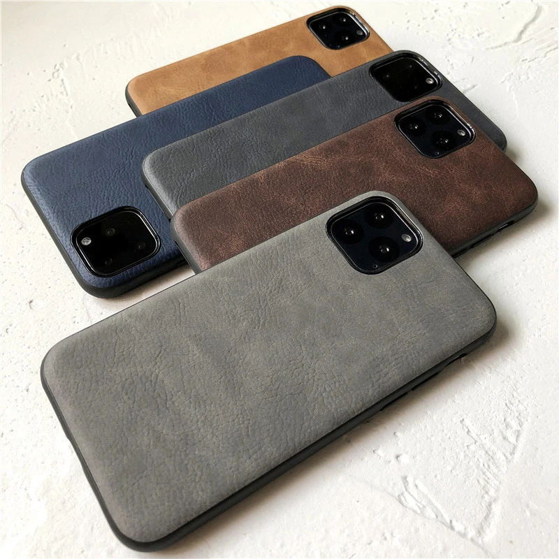  wlzcyhbd For iPhone 11 Pro Max Retro Leather Soft Phone Cases For iPhone X Xr Xs Max 7 8 Plus Unise