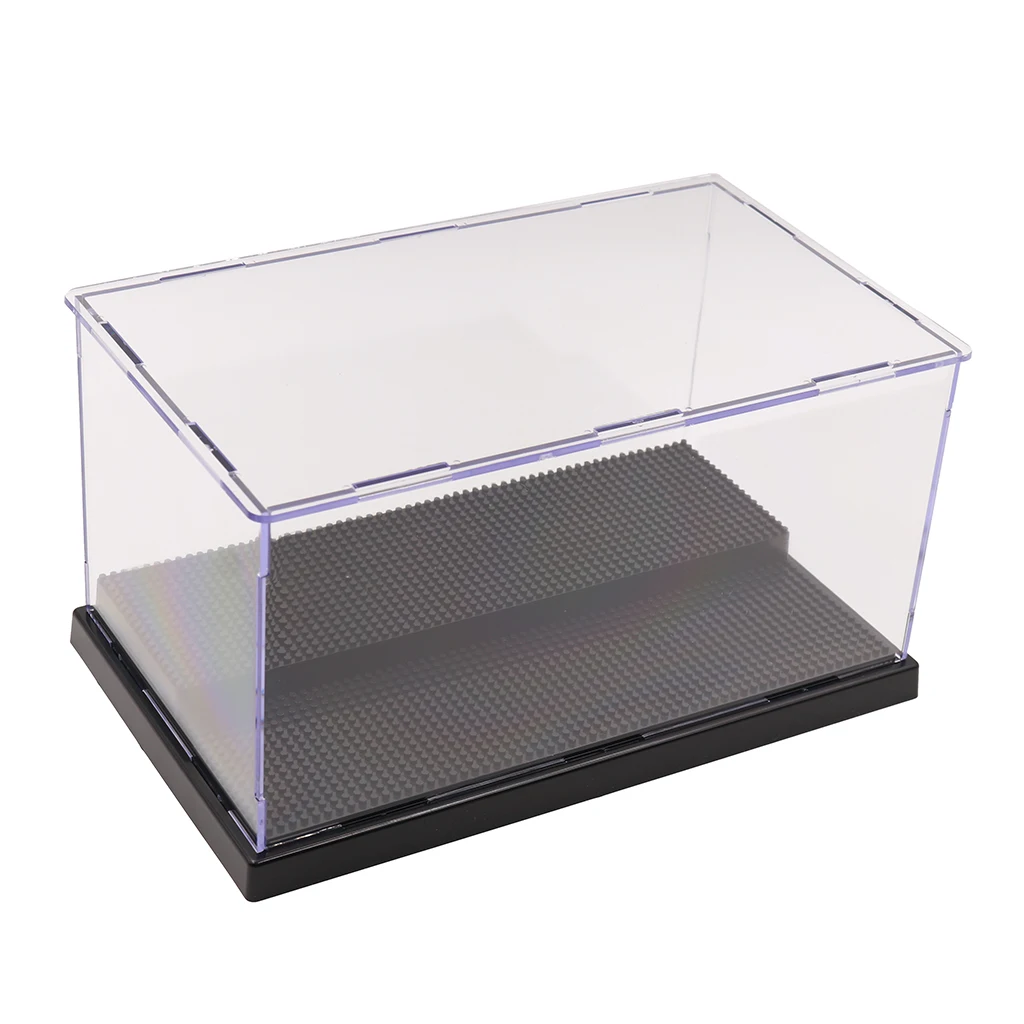 2 Tiers Display Case Box Stand Showcase for LOZ Building Blocks Diamond Brick Display Case Clear Box UV Dustproof Toy Protection
