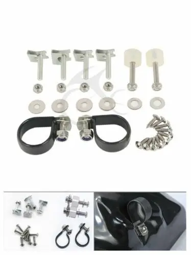 

Motorcycle Lower Vented Leg Fairing Mount Kit Bolts Clips For Harley Street Glide FLHX