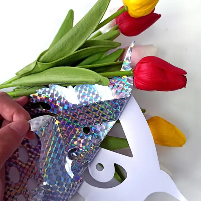 10/20 Db Madárcsökkentő Szalag Reflektív Anti Madármatrica Madár Matrica A Kerti Udvarra - Image 6