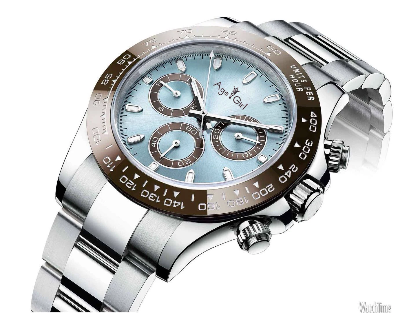 

Luxury Brand New Men Automatic Mechanical Watches Sky Blue Platinum Stainless Steel Sapphire Glass Watch AAA+ quality