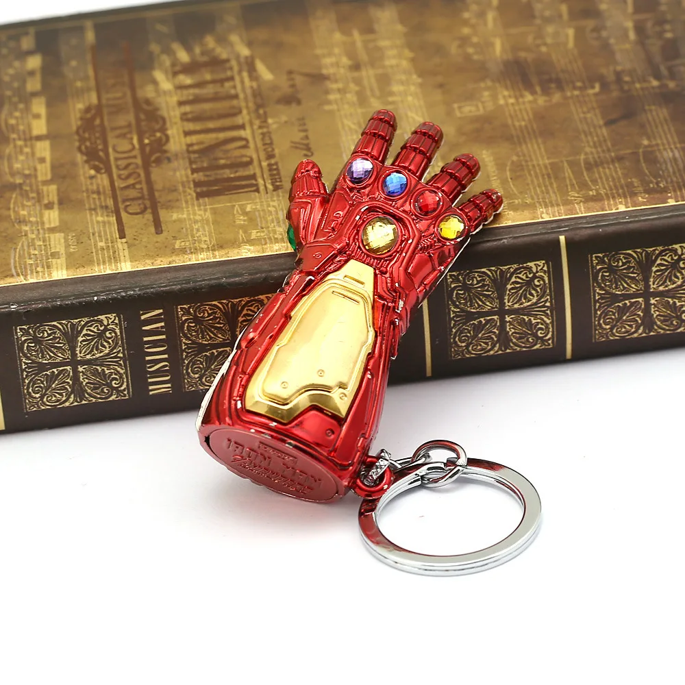 Перчатки Marvel Мстители Железный человек Бесконечность перчатки Брелок фигурка