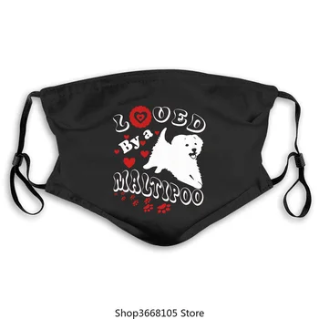 

Loved By A Maltipoo Mens Premium popular Tagless masks maskHigh Quality Custom Printed Washable Windproof Anti-Dust Masks pm2.5