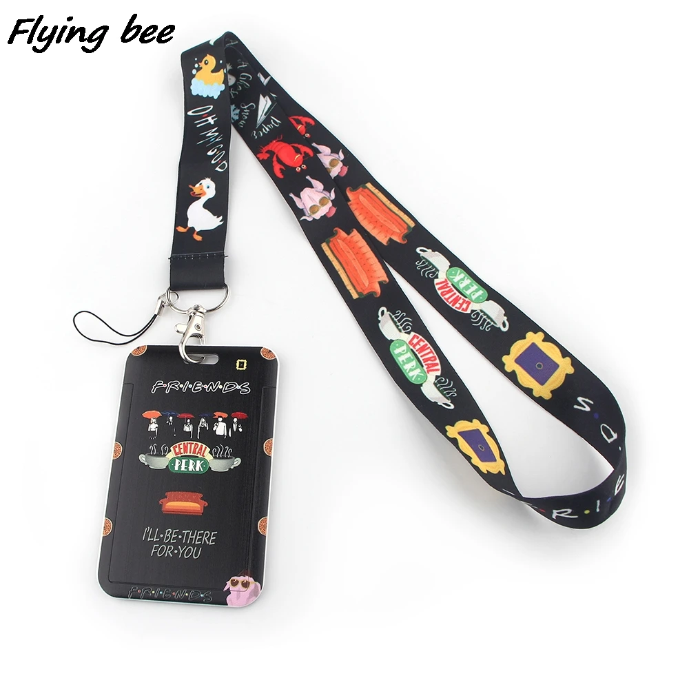 

Flyingbee X1285 Friends TV Creative Lanyard Card Holder Mobile Phone Lanyard Badge Subway Access Card Holder