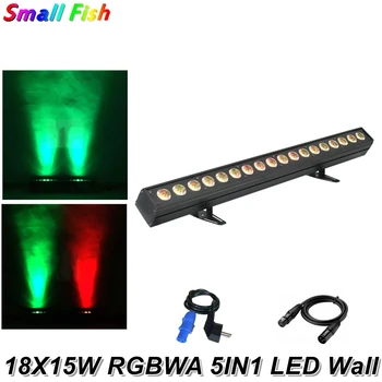 

2020 Equipments Dj 18X15W RGBWA 5IN1 LED Wall Wash Light DMX LED Bar DMX Line Bar Wash Stage Lighting Party Litght Disco Clubs