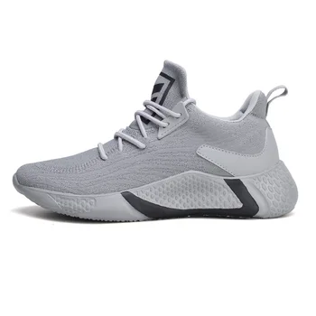 

2020 new summer men's shoes trend wild small white board shoes flying weaving sports leisure running mesh tide shoes