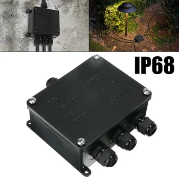 

IP68~Waterproof Junction Box 4Way Electrical Cable Wire Outdoor Sleeve Connector