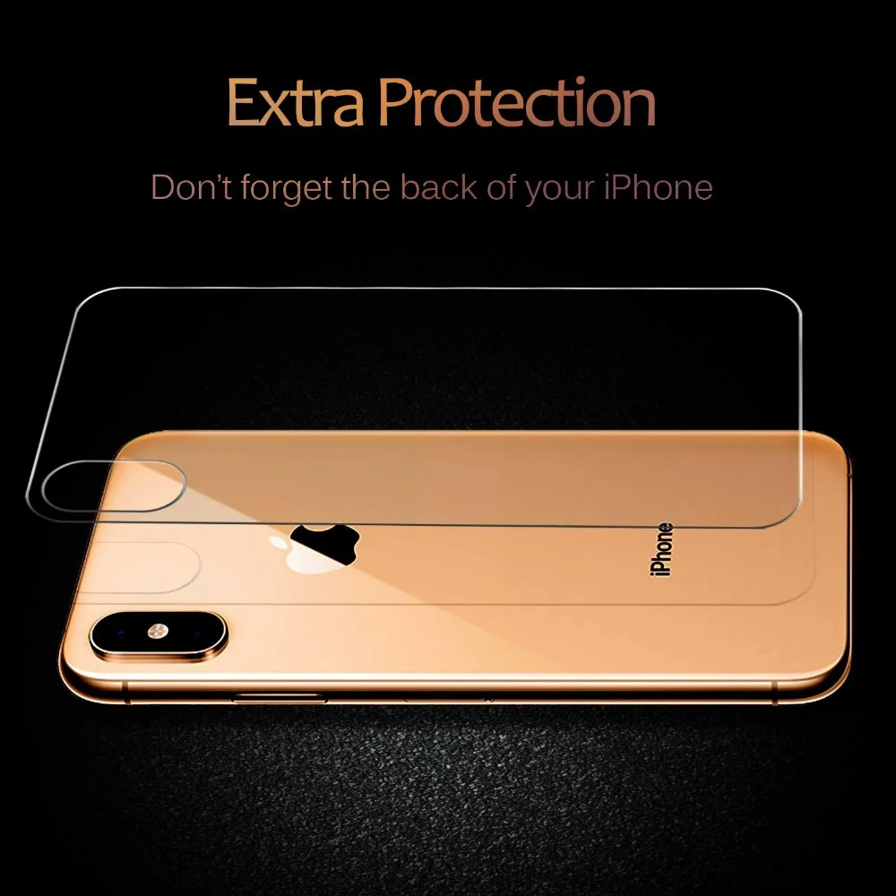 Back 9H Tempered Glass For IPhone X XR XS Max Full Cover Screen Protector For IPhone 5 6 6S 7 8 Plus Glass Back Protective Film (27)