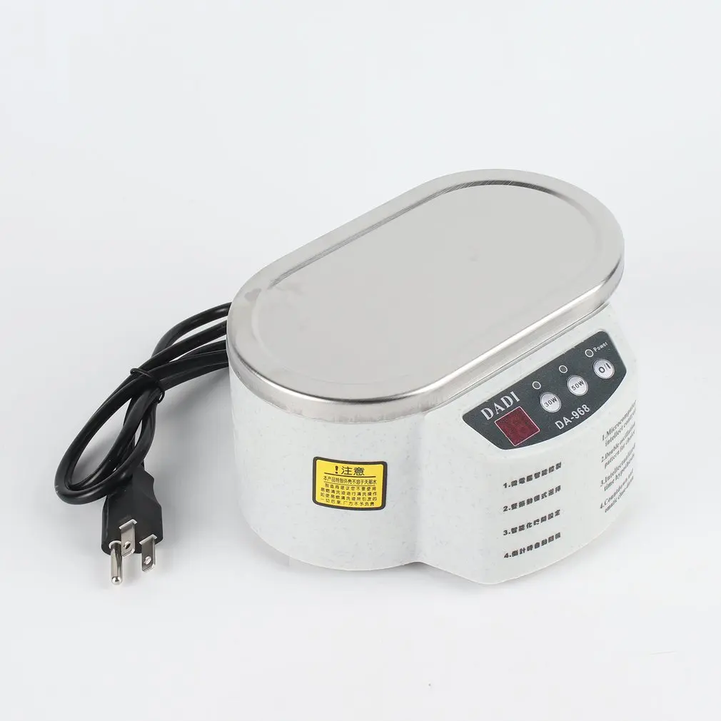 Smart Ultrasonic Cleaner Anti-Slip Stainless Steel Ultrasound Wave Washing For Jewelry Glasses Bath Machine | Бытовая техника