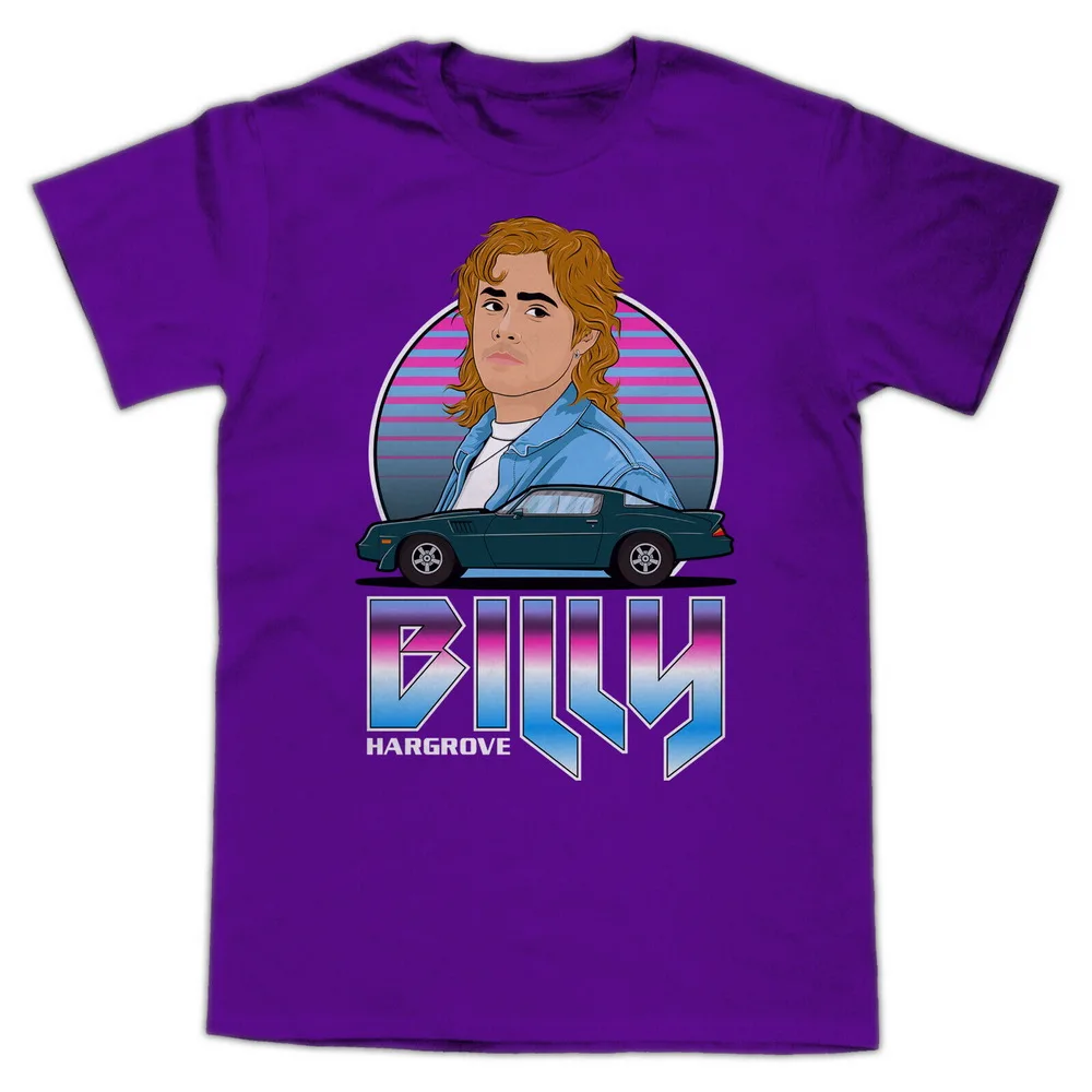 

BILLY HARGROVE STRANGER RETRO 80's METAL DACRE MONTGOMERY THINGS Unisex T-Shirt Cotton Tee Shirt New Cool Gym Tops