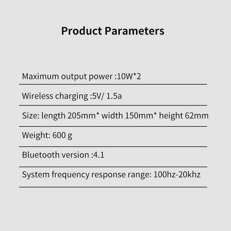 Bluetooth динамик сабвуфер Беспроводное зарядное устройство банк питания 3 в 1 для Xiaomi быстрое зарядное устройство для Iphone 11 для телефона сенсорный экран