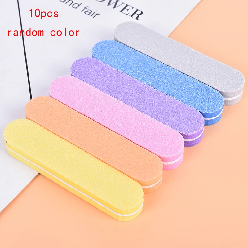 

10pcs Nail Buffer Block Sanding Files Sponge Nail File Polisher Manicure Tools