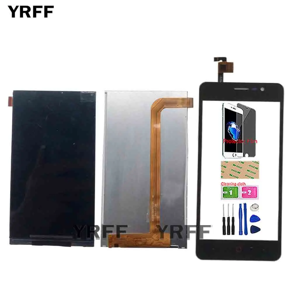 

Mobile LCD Display + Touch Screen For Doopro P3 Touch Screen LCD Display Digitizer Panel Front Glass Sensor Tools Protector Film