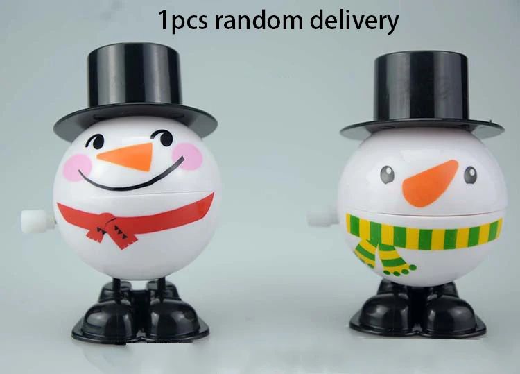 Популярные Рождественские Классические заводные игрушки милые Санта Снеговик Олень Детские подарки вечерние игрушки FT007 - Color: 5