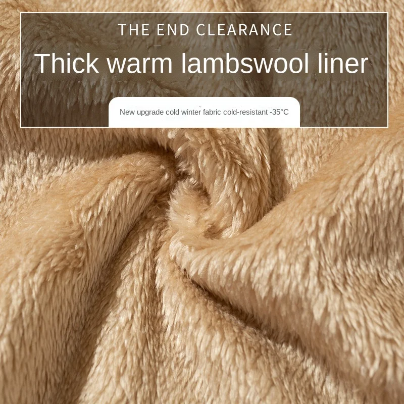 Detachable Lamb Velvet Outdoor Fishing Pants Men's Winter Plus Velvet Thickening Warm Mountaineering Ski Pants Windproof