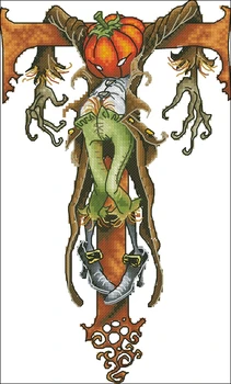 

Genuine Product Egypt Long-staple Cotton Self-Made cross stitch kits Suite Magazine-Halloween Pumpkin Cross