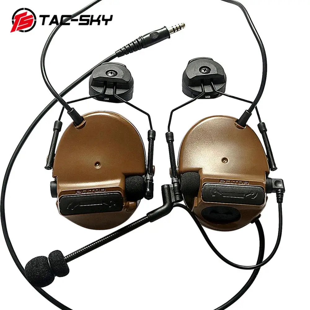 COMTAC III TAC-SKY COMTAC comtac iii шлем БЫСТРЫЙ трек кронштейн силиконовый наушник версия шумоподавление тактическая гарнитура C3CB