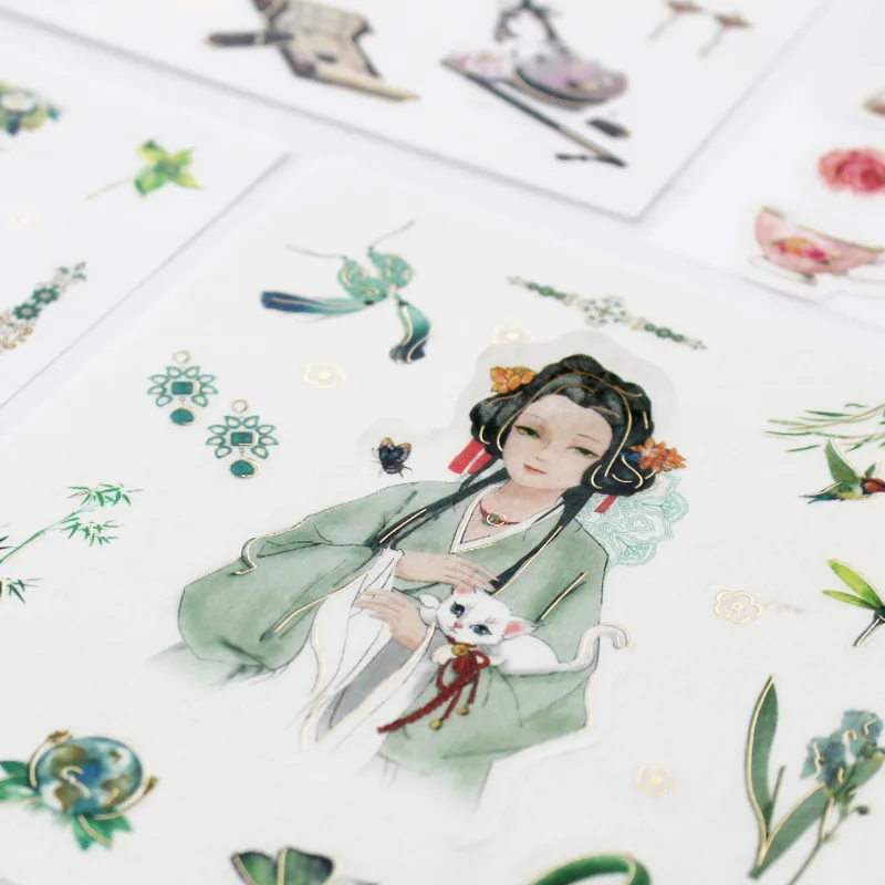 

1 set/pack Flowers Totem Memo Stickers Pack Posted It Kawaii Planner Scrapbooking Stickers Stationery Escolar School Supplies
