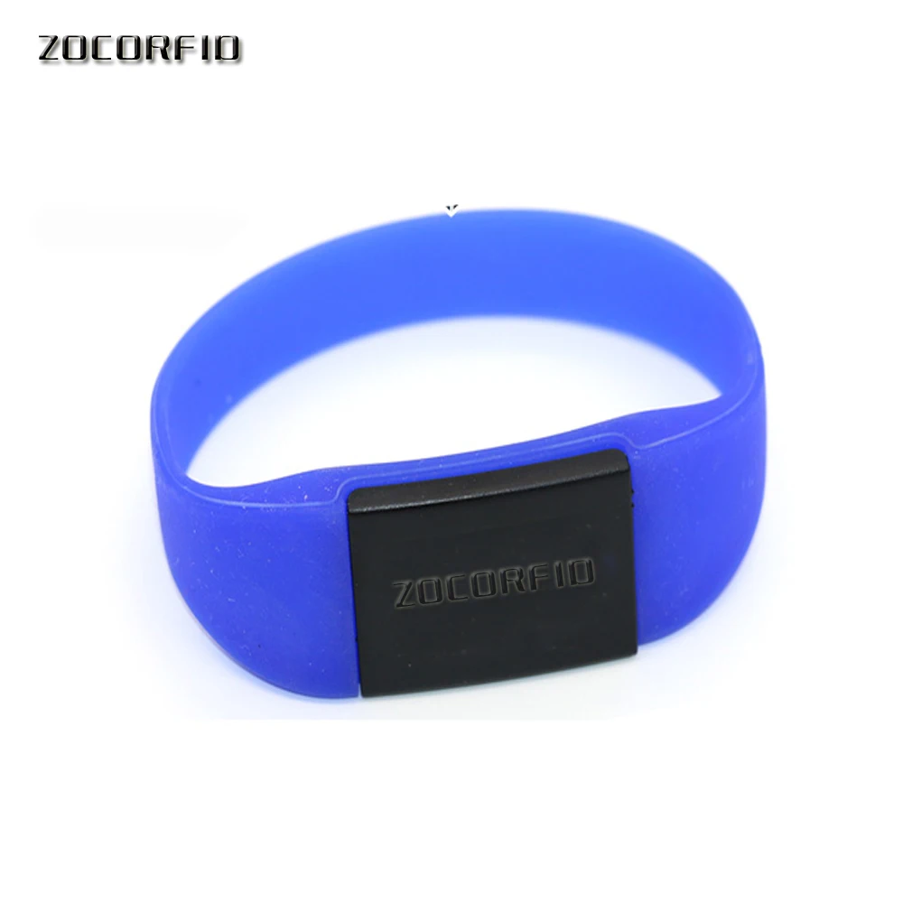 125KHZ/13.56MHZ Rewritable RFID Blank Card Bracelet Silicone Wristband Watch Copy Clone In Access Control