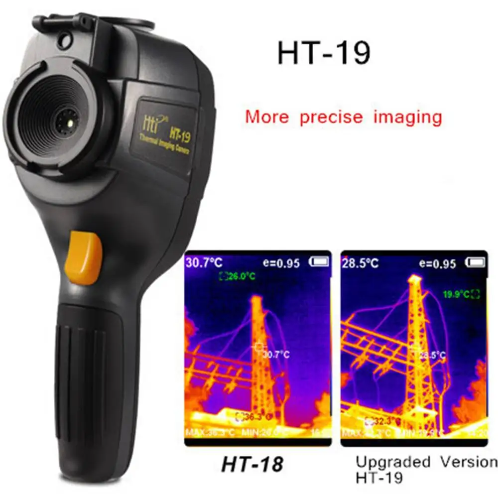 Профессиональный HT-19 3,2 дюймов ручной инфракрасный температурный ИК цифровой тепловизор детектор камеры для медицинских/электронных