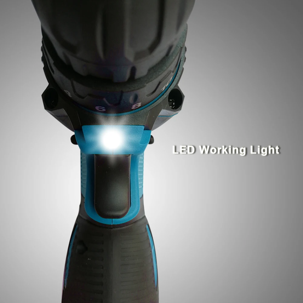 12.6V Screwdriver Drill 2 Speed Battery Drill Electric Tools Electric Drill 35N.m Electric Screwdriver Set For Drilling in Wood (6)