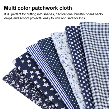 

7/8pcs 50x50cm Dots Cotton Printed Sewing Fabric For Needlework DIY Sewing Handmade Craft Cotton Cloth Patchwork With Flower