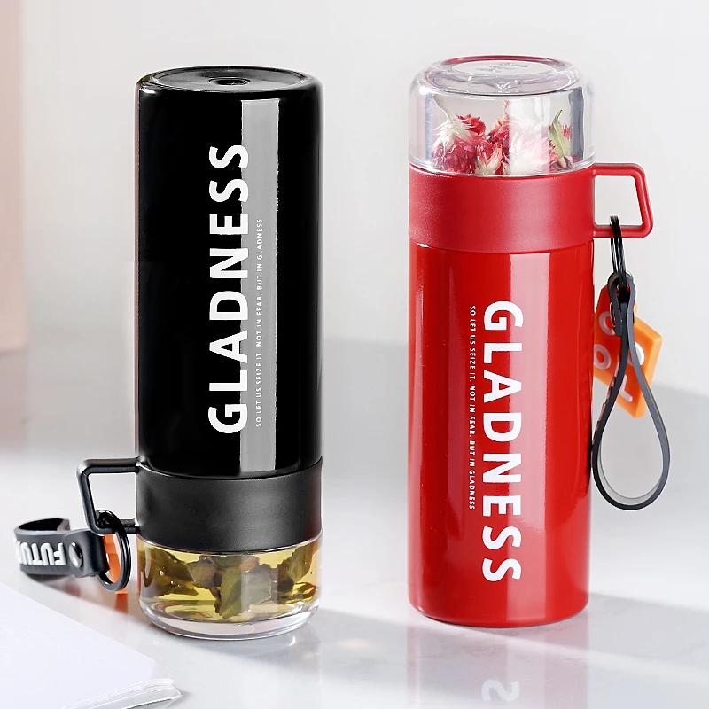 Термос из нержавеющей стали Чайный фильтр с разделением чая герметичная