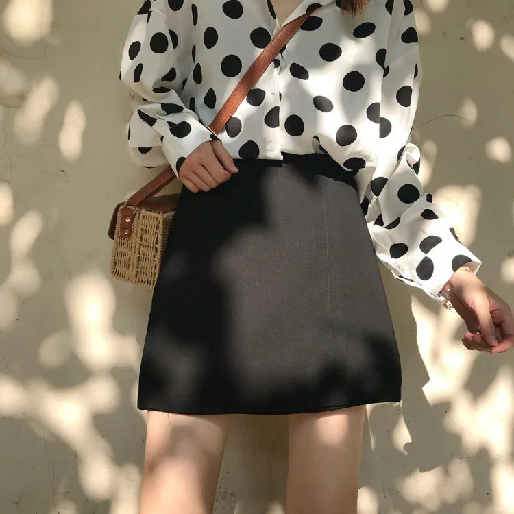 

Photo Shoot New Style Korean-style Skirt Versatile Slimming Short A- line Skirt