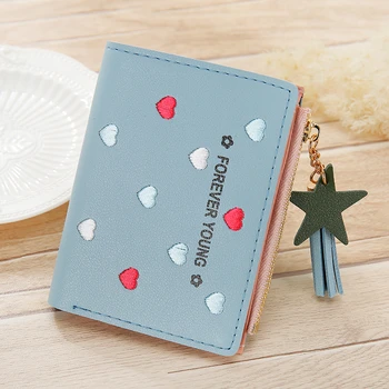

New Practical Ladies Wallet Fashion Leather Zipper Compact Coin Purse multi-function multi-card Luxury Ladies Wallet