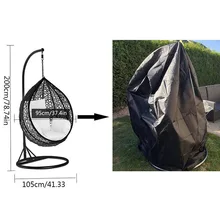 Двор сад качели Пылезащитная куртка ротанга качели Ткань Висячие яйцо стул УФ Защита рукав водостойкая уличная мебель набор