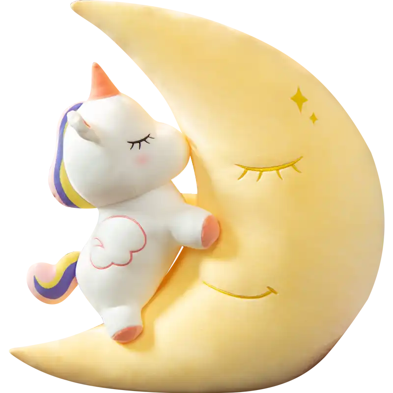 インかわいいムーンユニコーンぬいぐるみ人形ぬいぐるみ枕子供のおもちゃ部屋の装飾の女の子ギフト Null Aliexpress