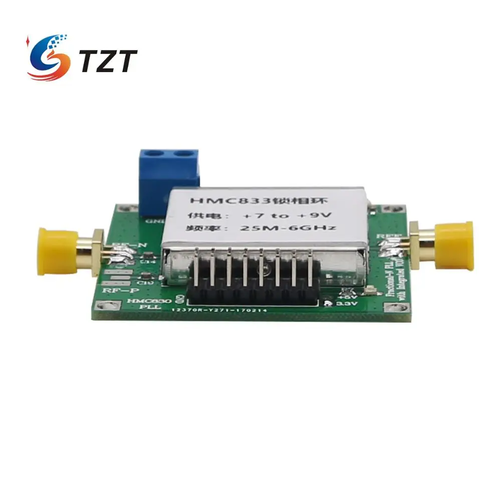  TZT 25MHz-6GHz HMC833 Phase-Locked Loop Module RF Signal Generator 7V to 9V HMC833 Core Board