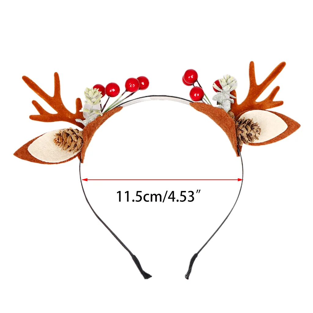 Новые детские милые обруч на голову с рогами Моделирование цветы деревянная витрина для часов Детские аксессуары для волос