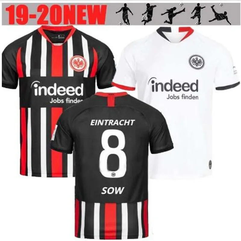 Eintracht Frankfurt футбольная Майка домашняя 19 20 Frankfurt Europa League HALLER KOSTIC JOVIC REBIC футбольные майки