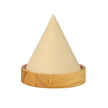 

Cone Shape Wooden Bangle Bracelet Anklet Jewelry Display Stand Ring Watch Holder N58F