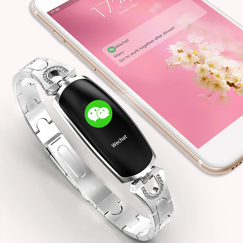 AK16 Смарт-часы для женщин IP67 Водонепроницаемый трекер сердечного ритма для Android IOS Телефон фитнес-браслет спортивные умные часы