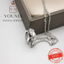 

1:1 Custom 925 Sterling Silver Rose Gold Red White Gold Luxury Fashion Snake Bone Diamond Necklace Personality Classic Jewelry
