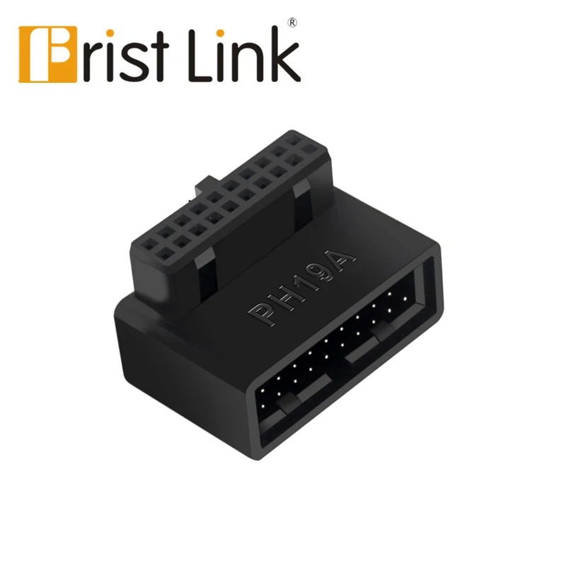 USB 3.0 20pin Male to Female Extension Adapter Angled 90 Degree for Motherboard Mainboard Connector Socket