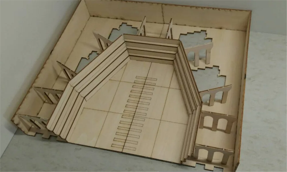 1/350 드라이 쉬핑야드 도크야드 디오라마 플랫폼 DIY 세트 목재 조립 모델  CY706